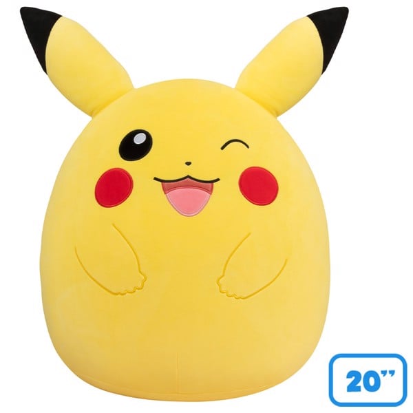 Pokemon - Pikachu Winking Squishmallow 20" Plush - Toys and Collectibles - EB Games Australia