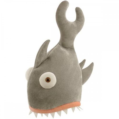 Henbrandt Adult Shark Bite Hat Animal Hat Novelty Plush Accessories Shark Party Supplies One Size Fancy Dress Cosplay Halloween Costume Accessory for Men and Women - 