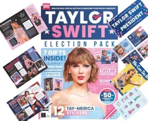 Taylor Swift Fan Pack - BRAND NEW fan pack dedicated to the presidential candidate of your dreams! Features Tour posters; postcards; stickers and a bumper sticker