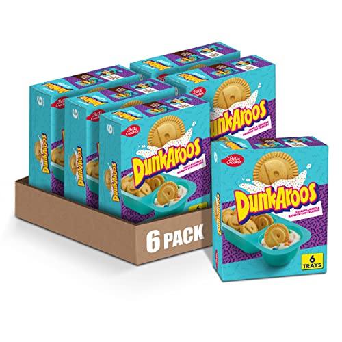 Dunkaroos Vanilla Cookies and Rainbow Chip Frosting, 1 oz, 6 ct (Pack of 6) - 6 Count (Pack of 6)