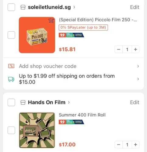 New disposable film camera rolls~