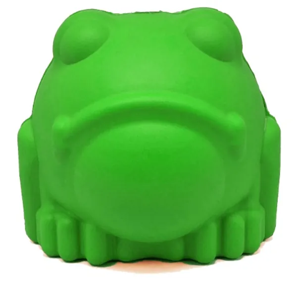 MKB Bull Frog Durable Rubber Chew Toy & Treat Dispenser - Large - Green