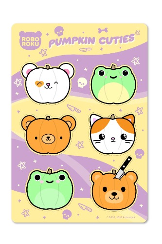 Pumpkin Cuties Gloss Sticker Sheet