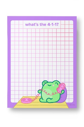 90's Cuties - What's the 411? - A2 Memo Pad