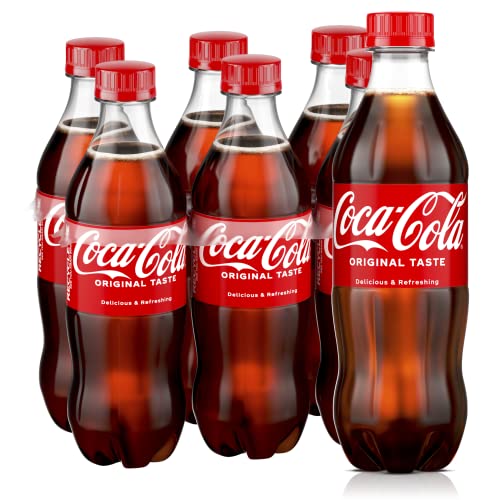 Coca-Cola Soda Soft Drink, 16.9 fl oz, 6 Pack - 16.9 Ounce (Pack of 6)
