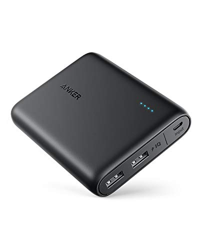 Anker PowerCore 13000mAh, Compact 3-Port Ultra-Portable Phone Charger Power Bank for iPhone 15/15 Plus/15 Pro/15 Pro Max/14/13 Series, iPad, Samsung - Black