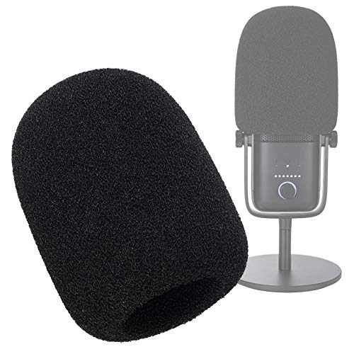 Microphone Pop Filter - Mic Foam Windscreen Cover Compatible with Elgato Wave:3 Premium USB Condenser Microphone to Blocks Out Plosives by YOUSHARES - Pop Filter