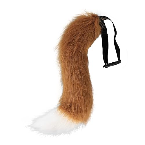 1PCS Fox Tail, Faux Fur Fox Tail for Cosplay Halloween Party Costume Fancy Dress Party Costume Accessories for Adult Kids - Type 12