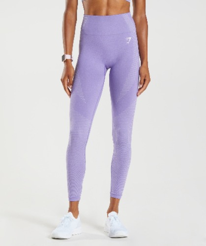 Gymshark Vital Seamless 2.0 Leggings - Digital Violet Marl | Small