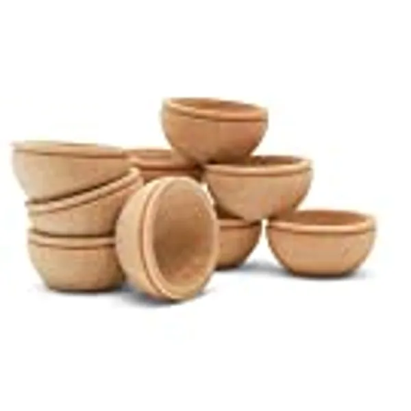 Unfinished Wood Mini Bowl, 3/4 inch, Perfect for Scale Models, Dollhouse Dishes, Wood Craft Projects, and Sorting Activity, Pack of 25, by Woodpeckers