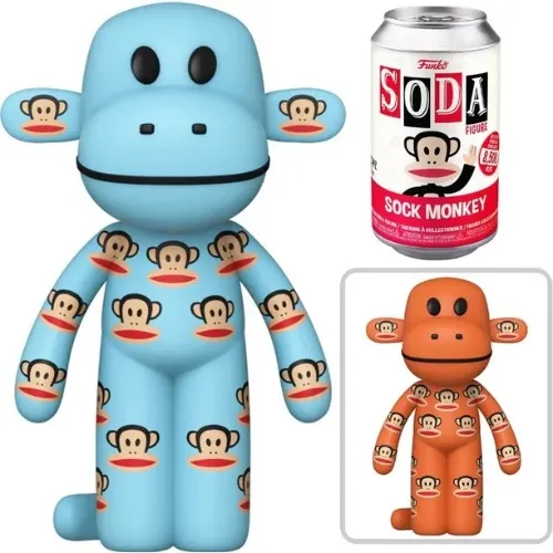 Funko Soda Paul Frank Vinyl Sock Monkey Limited Edition Figure w/ Chance of Chase