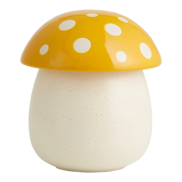Yellow Ceramic Mushroom Cookie Jar - World Market