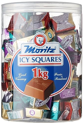 Mortiz ICY Chocolate Squares 90 Units, 1 Kilogram - 90 Count (Pack of 1)