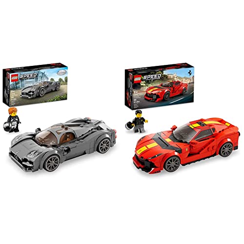 LEGO Speed Champions Pagani Utopia 76915 + 1970 Ferrari 512 M 76914 Race Car Toy Model Building Kits - Building Kit + Building Kit