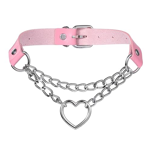  Leather G Silver-tone  Adjustable Choker,