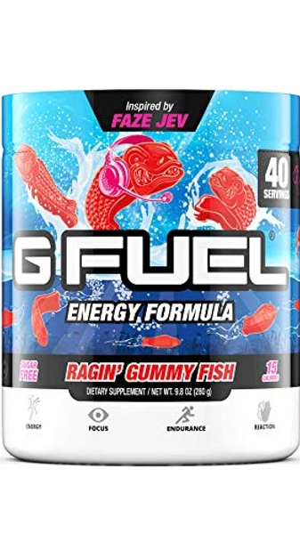 GFuel Gummy Fish Elite Energy Powder, 9.8 oz (40 Servings)