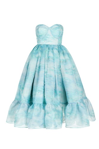 The Water Lilies French Corset Puff Dress | XL