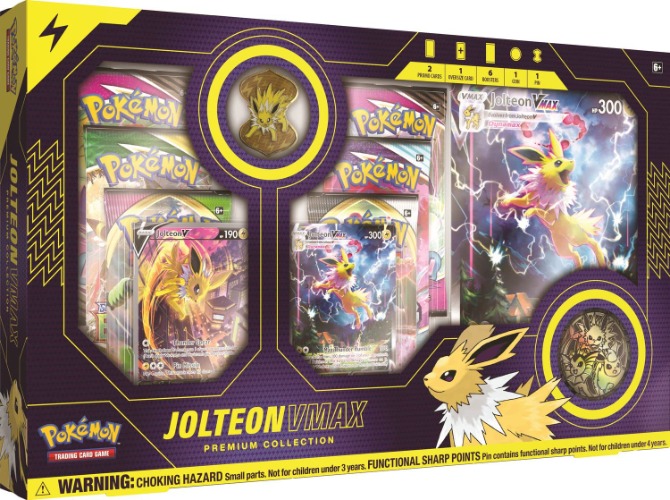 Pokemon Cards: Jolteon VMAX Premium Collection Box - 