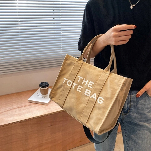 Large canvas tote bag