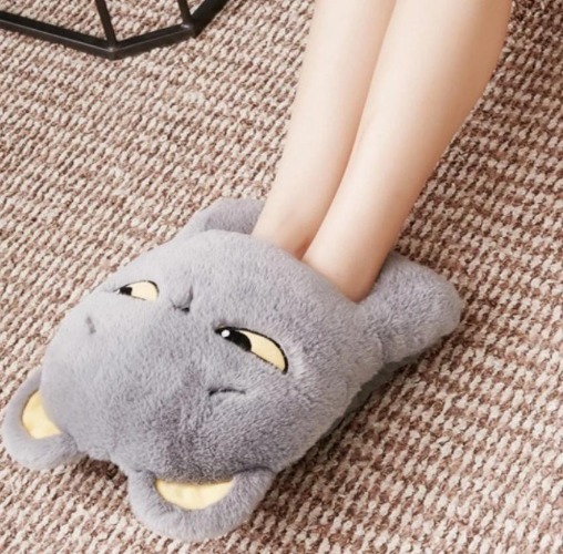 USB Cute Cat Face USB Feet Warmer for Winter