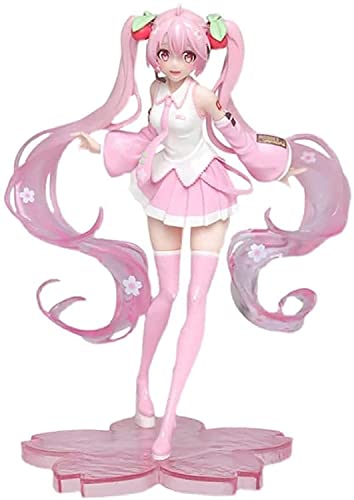 Siesdio Miku Sakura Figure Pink Version Anime Figure Birthday Gift New Figure Sakura Skirt Pink Doll7.87inch - Sakura