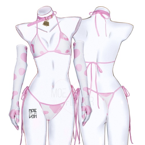 Cow Bikini - Pink / 2XL/3XL