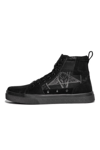 Normandy - Black On Black High Top Sneaker | M9 / W11
