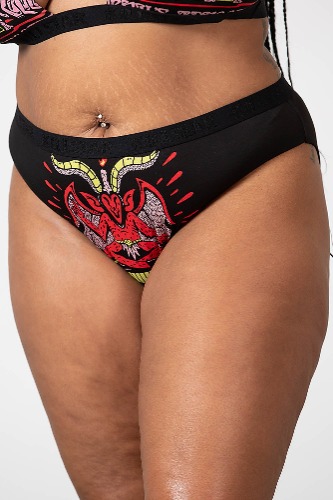 Devil Incarnate Panty [PLUS] | 3XL / Black / 95% Rayon 5% Elastane