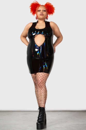 Famed and Iconic Dress [PLUS] | 3XL / Rainbow / 63% Polyester 34% Polyurethane 3% Elastane