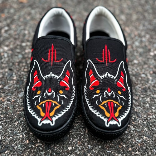 Traditional Bat Slip On Shoes | Women-US11 (EU42)