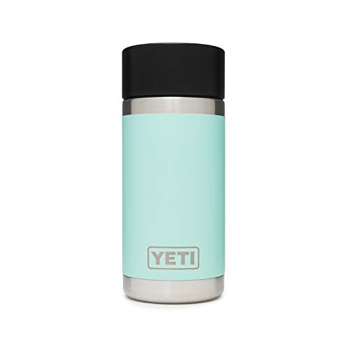 YETI Rambler 12 oz Bottle, Stainless Steel, Vacuum Insulated, with Hot Shot Cap, Seafoam - Seafoam