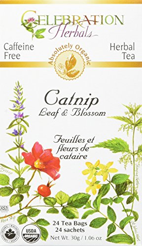 Celebration Herbals Catnip Leaf and Blossom Tea Organic 24 Tea Bag, 31Gm