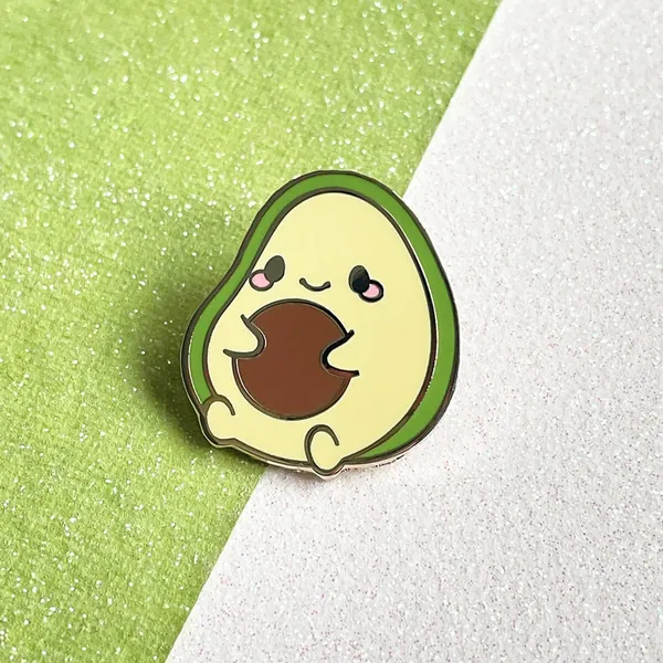 Chubby Avocado Buddy Cute pin