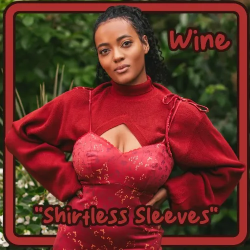 Wine "Shirtless Sleeves" Shrug
