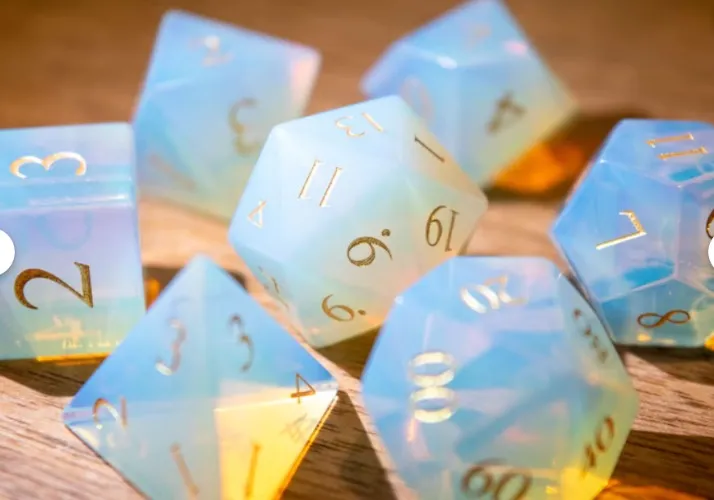 Opalite Dice Set