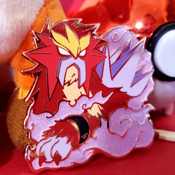 Entei Legendary Fire Pokémon Enamel Pin