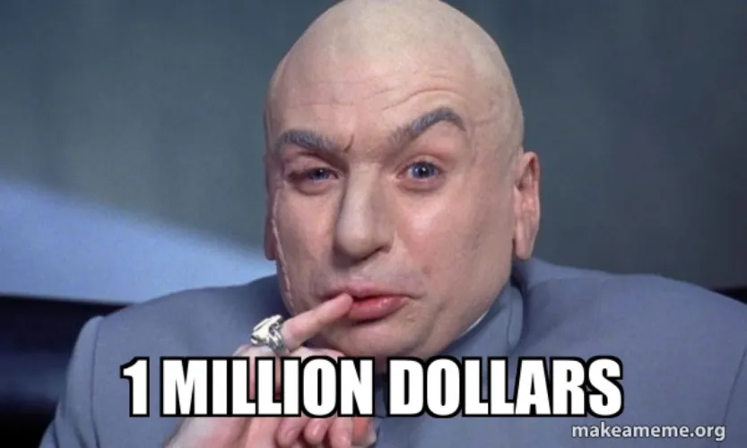 1 million dollars!