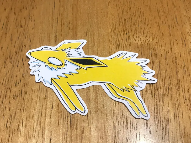Pokemon Jolteon Goofy Sticker
