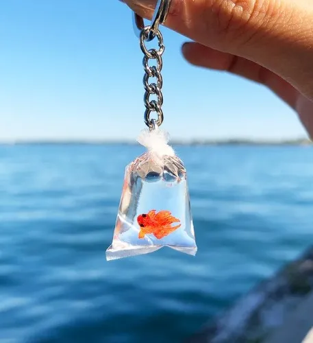 Fish bag keychain!