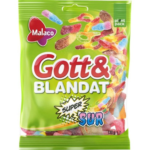 Gott & Blandat Supersur, 130g från Malaco | Matsmart