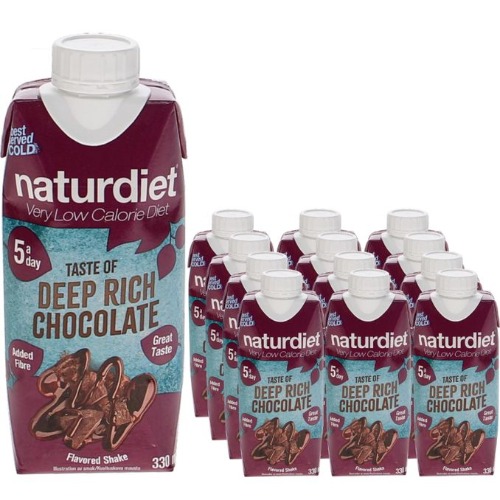 Måltidsersättning Shake Chocolate 12-pack, 12 x 330 ml från Naturdiet | Matsmart