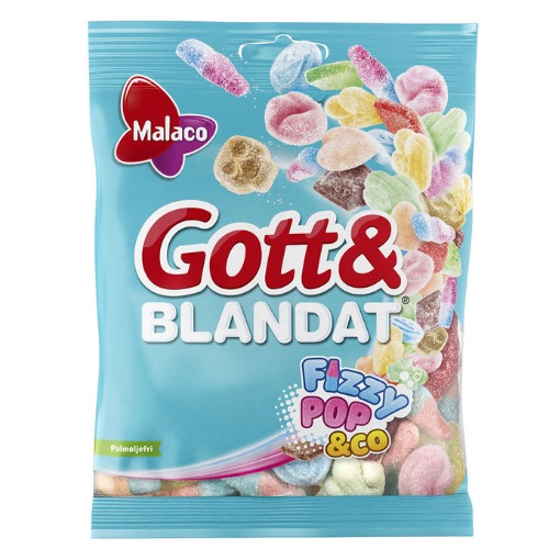 Gott & Blandat FizzyPop, 130 g från Malaco | Matsmart
