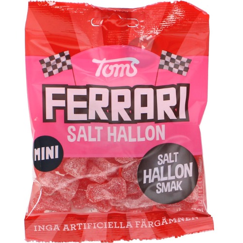 Mini Ferrari Salt Hallon, 80 g från Toms | Matsmart