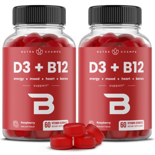 Vitamin D3 & B12 Gummies - 2 Pack