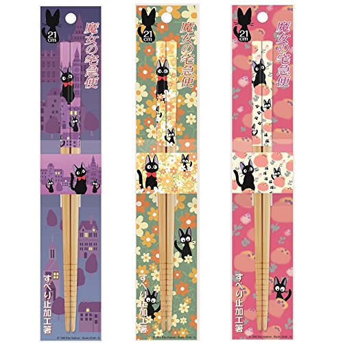 Kiki's Delivery Service Design Japanese Bamboo Chopsticks (Pack of 3 Pairs)