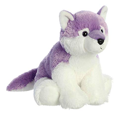 Aurora® Huggable Destination Nation™ Wolf Stuffed Animal - Global Exploration - Learning Fun - Purple 12 Inches - Wold