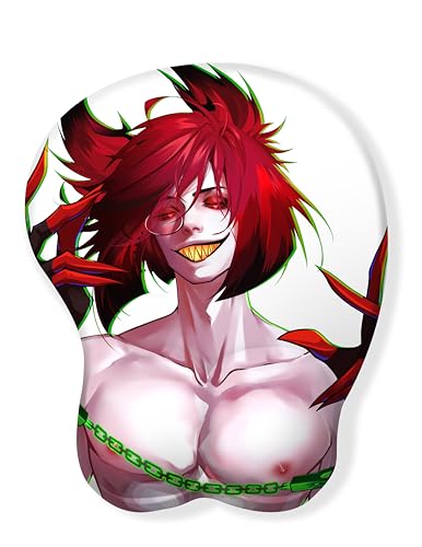 Alastor Mouse Pad Cosplay Prop Anime Costume Mousepad Desk Mat (White) - White
