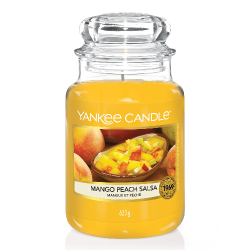 Yankee Candle Scented Candle | Mango Peach Salsa Large Jar Candle | Burn Time: Up to 150 Hours