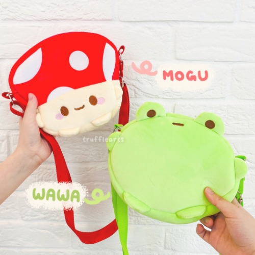 Mogu & Wawa Plush Bags | Both