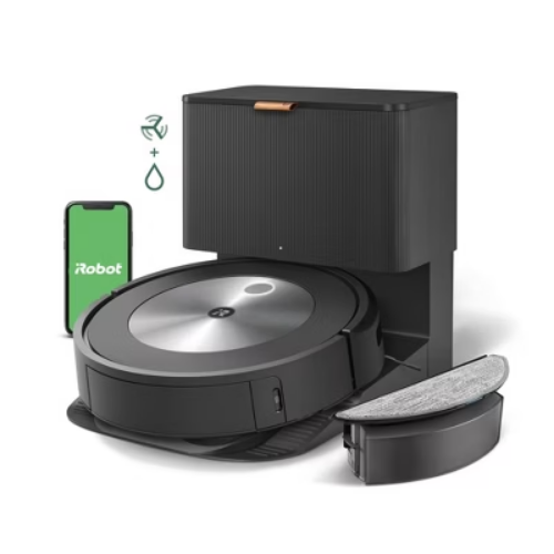 iRobot Roomba Combo j5+ Self-Emptying Robot Vacuum & Mop: Smart Mapping, Pet Hair, App Control, Multi-Surface, 885155040664